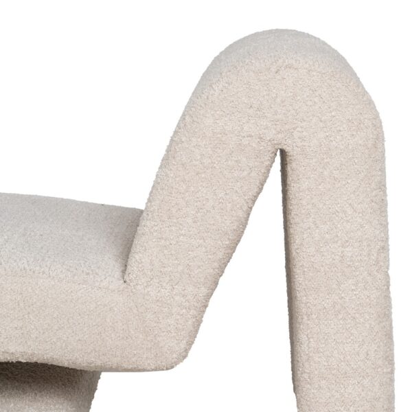 SILLÓN BEIGE TEJIDO SALÓN 60 X 90 X 63 CM - Imagen 8