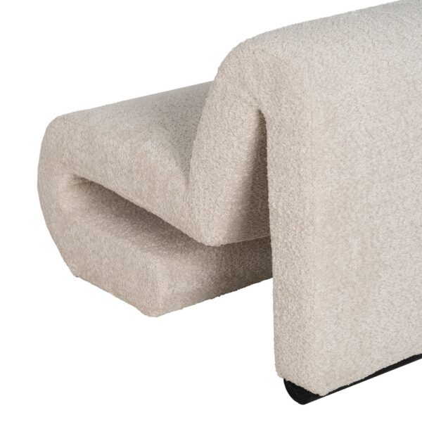 SILLÓN BEIGE TEJIDO SALÓN 60 X 90 X 63 CM - Imagen 9