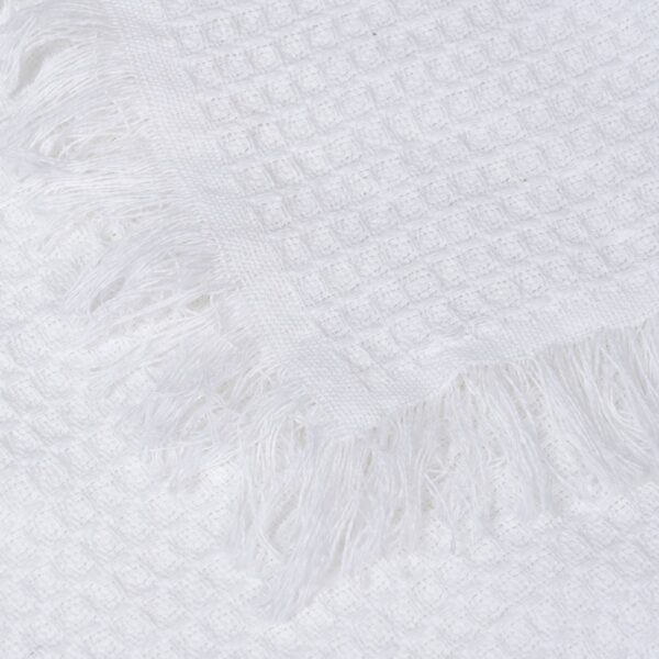 PLAID PANAL BLANCO ALGODÓN DECORACIÓN 180 X 260 CM - Imagen 6