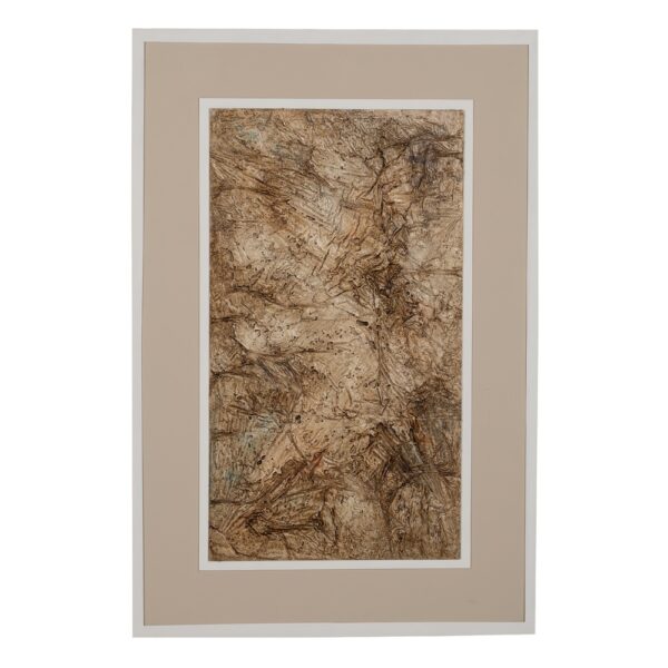 CUADRO PINTURA MARRÓN MADERA DECORACIÓN 120 X 4 X 80 CM