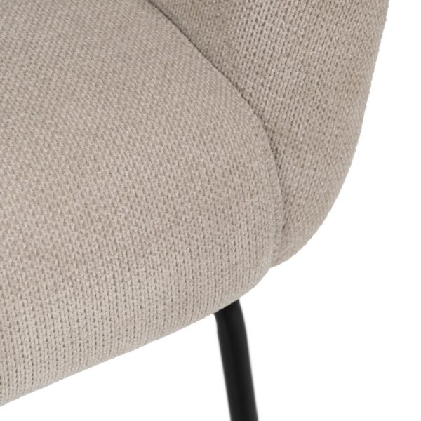 SILLÓN BEIGE TEJIDO-METAL 77 X 72 X 68 CM - Imagen 10