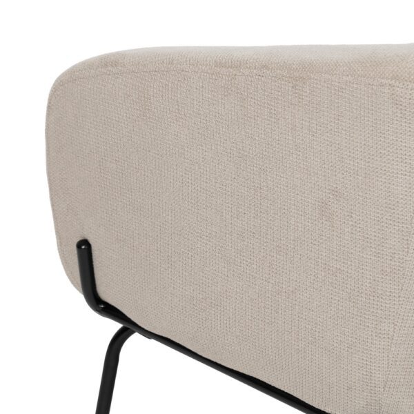 SILLÓN BEIGE TEJIDO-METAL 77 X 72 X 68 CM - Imagen 11