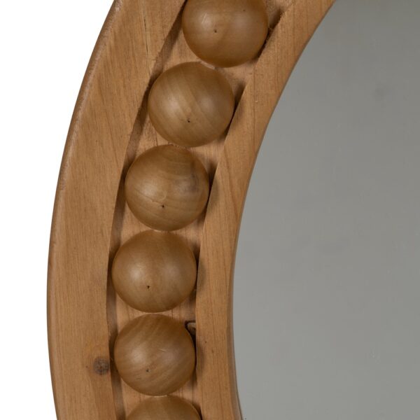 ESPEJO NATURAL MADERA 50,50 X 3 X 50,50 CM - Imagen 4