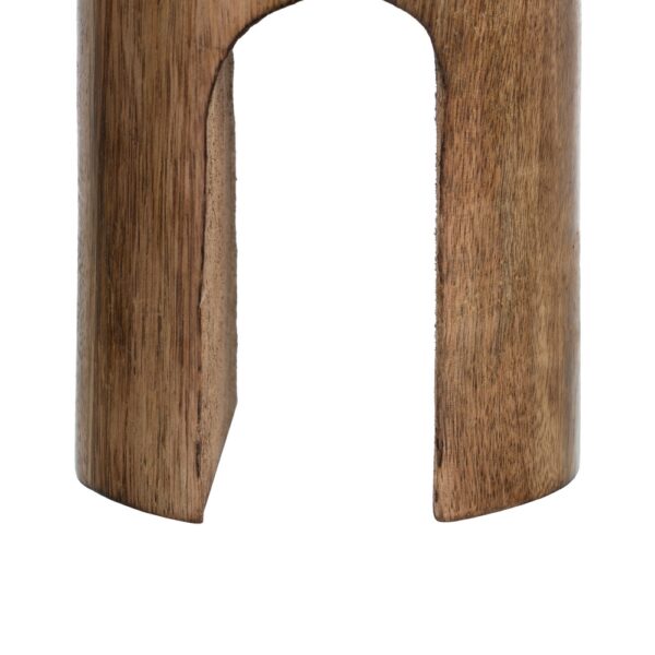 S/2 CANDELABRO NATURAL MADERA DE MANGO 11,50 X 11,50 X 23 CM - Imagen 7