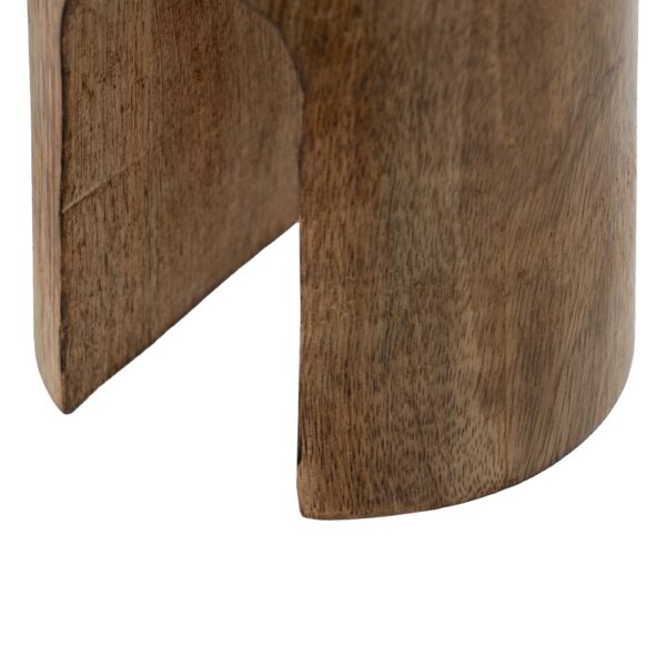 S/2 CANDELABRO NATURAL MADERA DE MANGO 11,50 X 11,50 X 23 CM - Imagen 8
