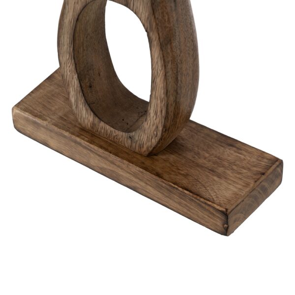 S/2 CANDELABRO NATURAL MADERA DE MANGO 20 X 6,50 X 41 CM - Imagen 7