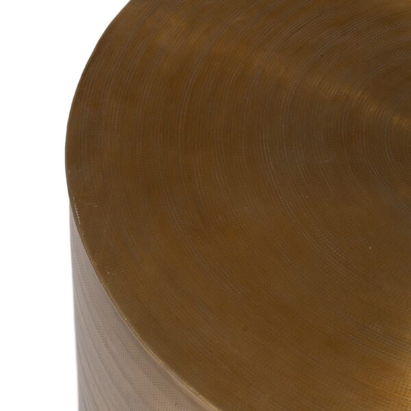 S/3 MESA AUXILIAR ORO VIEJO METAL 58,50 X 58,50 X 41,90 CM - Imagen 8