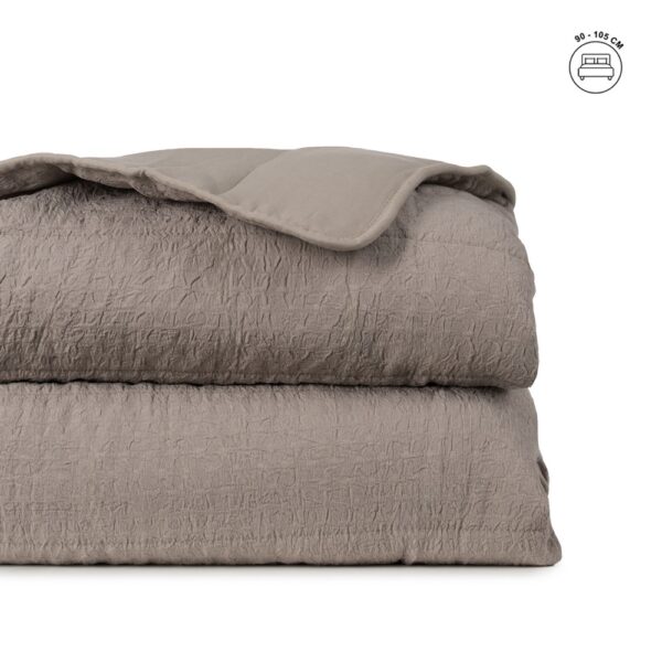 COLCHA TAUPE POLIESTER DORMITORIO 180 X 260 CM