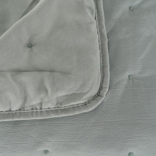 COLCHA VERDE POLIESTER DORMITORIO 230 X 280 CM - Imagen 3