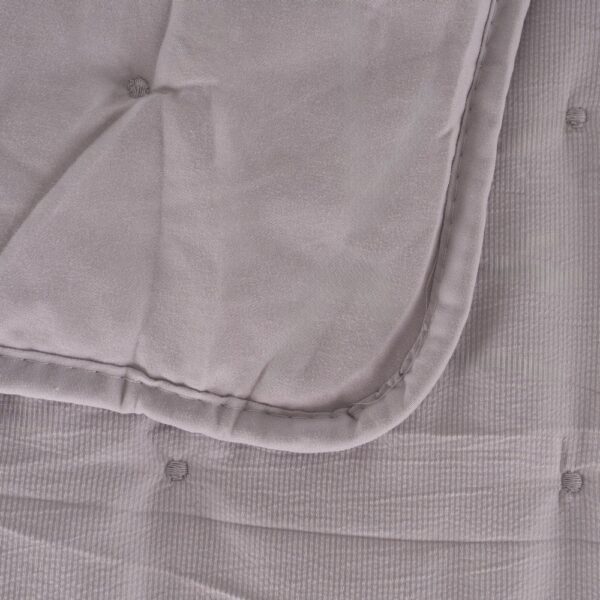 COLCHA GRIS POLIESTER DORMITORIO 230 X 280 CM - Imagen 3
