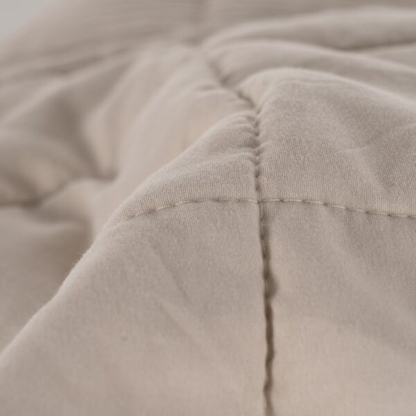 COLCHA BEIGE POLIESTER DORMITORIO 180 X 260 CM - Imagen 4