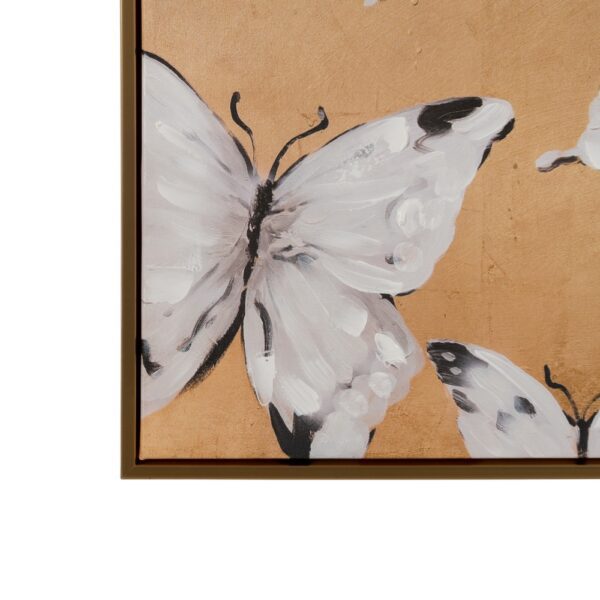 CUADRO MARIPOSAS LIENZO DECORACIÓN 100 X 100 CM - Imagen 4
