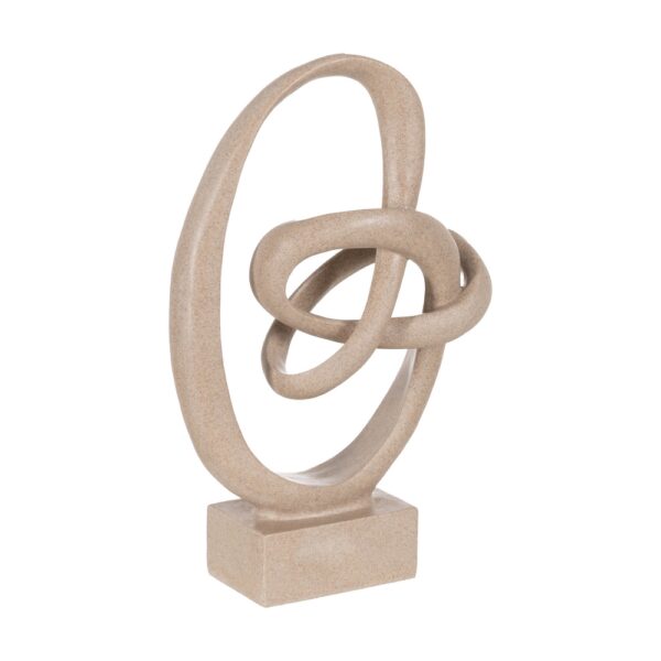 FIGURA ABSTRACTA POLIRESINA DECORACIÓN 29 X 13,50 X 42 CM