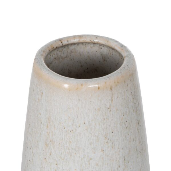 JARRÓN BEIGE CERÁMICA 21,80 X 21,80 X 40 CM - Imagen 4