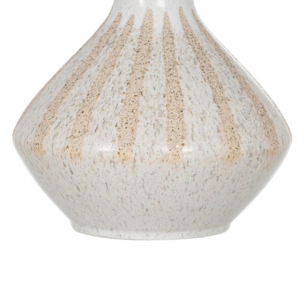 JARRÓN BEIGE CERÁMICA 21,80 X 21,80 X 40 CM - Imagen 7