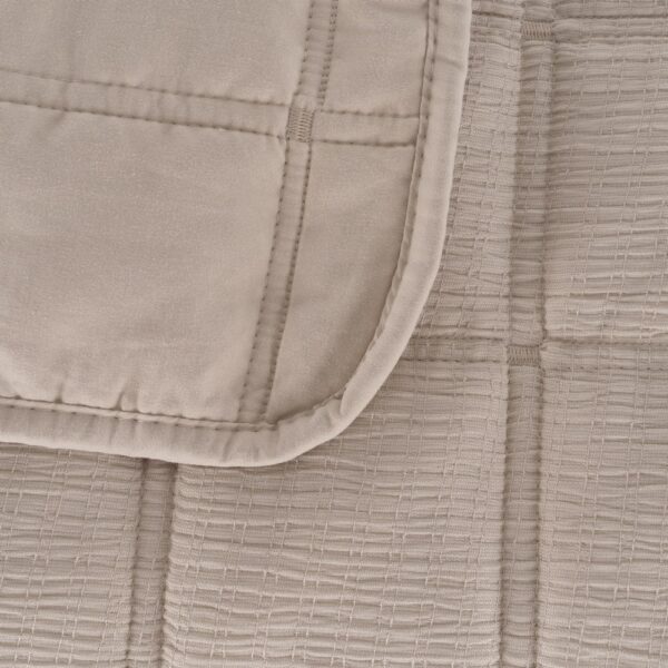 COLCHA BEIGE POLIESTER DORMITORIO 270 X 280 CM - Imagen 3