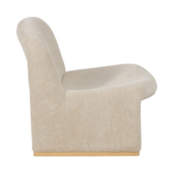 SILLÓN BEIGE TEJIDO SALÓN 70 X 78 X 73 CM - Imagen 4