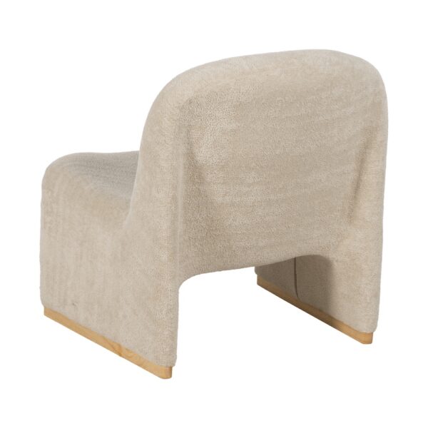 SILLÓN BEIGE TEJIDO SALÓN 70 X 78 X 73 CM - Imagen 5