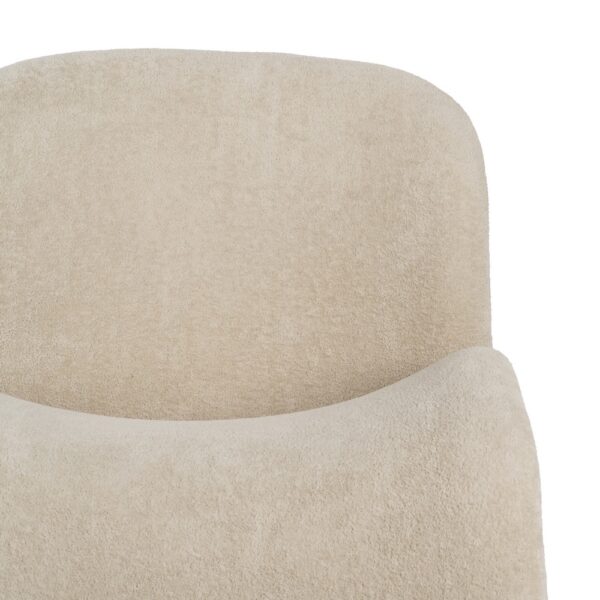 SILLÓN BEIGE TEJIDO SALÓN 78 X 90 X 8 CM - Imagen 6