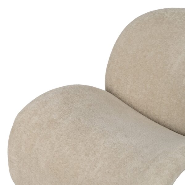 SILLÓN BEIGE TEJIDO SALÓN 78 X 90 X 8 CM - Imagen 7