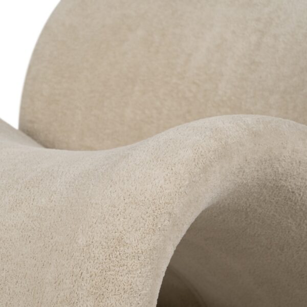 SILLÓN BEIGE TEJIDO SALÓN 78 X 90 X 8 CM - Imagen 8