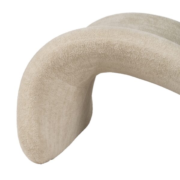 SILLÓN BEIGE TEJIDO SALÓN 78 X 90 X 8 CM - Imagen 10