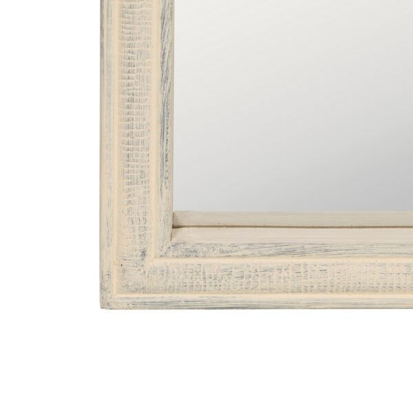 ESPEJO BLANCO ROZADO MADERA PAULONIA 71 X 165 X 3,50 CM - Imagen 7
