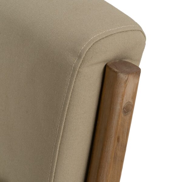SILLÓN NATURAL-BEIGE TEJIDO-MADERA 66 X 85 X 74 CM - Imagen 11