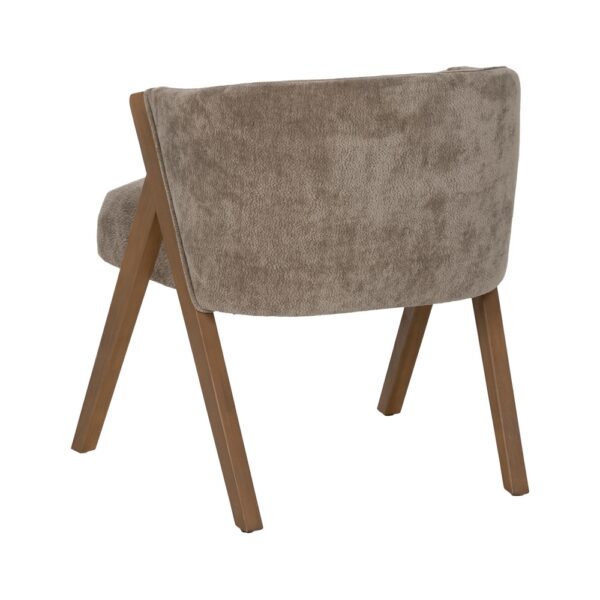 SILLA TAUPE MADERA DE ABEDUL SALÓN 58 X 59,50 X 68,50 CM - Imagen 5