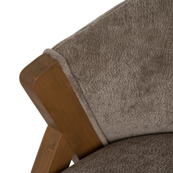 SILLA TAUPE MADERA DE ABEDUL SALÓN 58 X 59,50 X 68,50 CM - Imagen 9