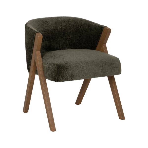 SILLA VERDE MADERA DE ABEDUL SALÓN 58 X 59,50 X 68,50 CM - Imagen 3