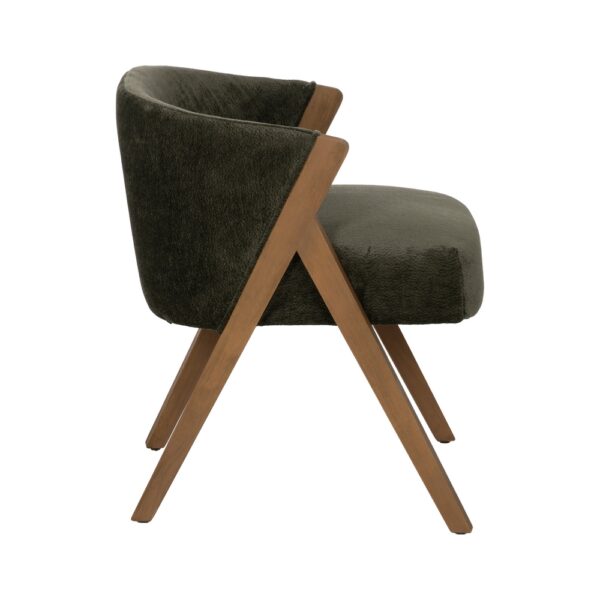 SILLA VERDE MADERA DE ABEDUL SALÓN 58 X 59,50 X 68,50 CM - Imagen 4