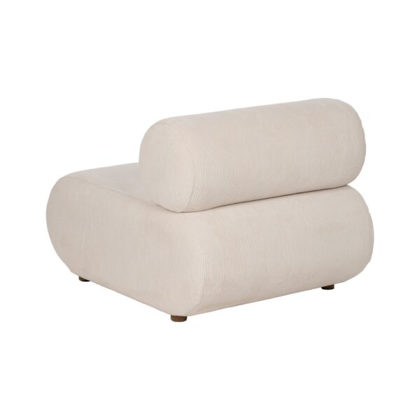 SILLÓN BLANCO ROTO MADERA DE ABEDUL 63 X 90 X 75 CM - Imagen 5