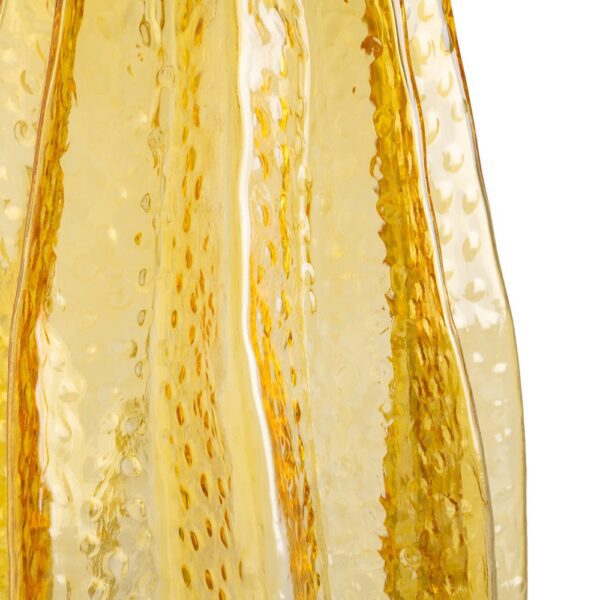JARRÓN AMARILLO CRISTAL DECORACIÓN 16 X 16 X 35 CM - Imagen 5