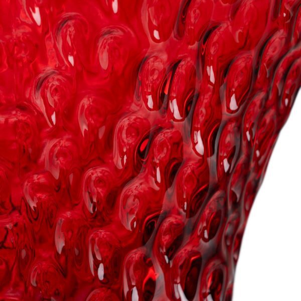 JARRÓN FRESA ROJO CRISTAL DECORACIÓN 23 X 19 X 25 CM - Imagen 6