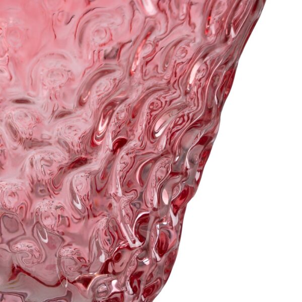 JARRÓN FRESA ROJO CRISTAL DECORACIÓN 20 X 20 X 21 CM - Imagen 6