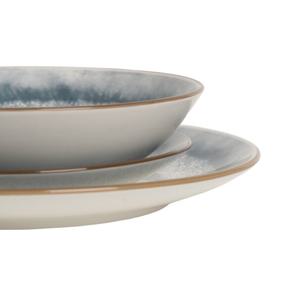 VAJILLA 18 PIEZAS AZUL PORCELANA COCINA 1 CM - Imagen 5
