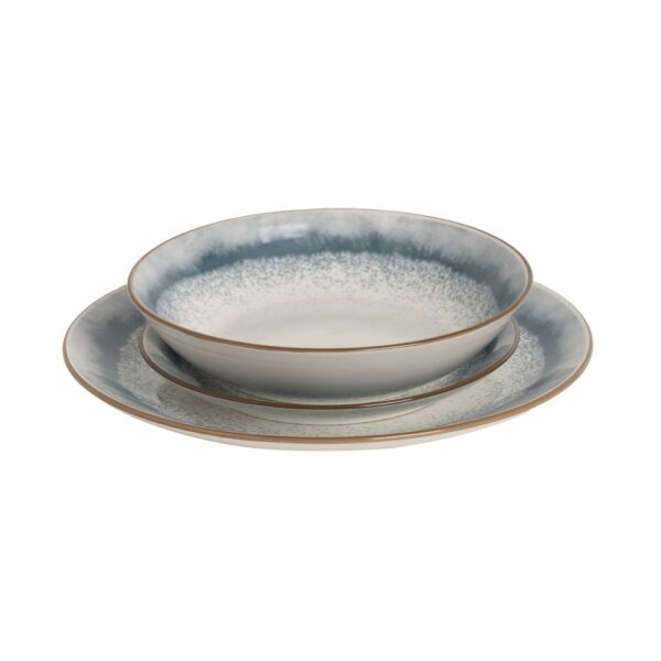 VAJILLA 18 PIEZAS AZUL PORCELANA COCINA 1 CM