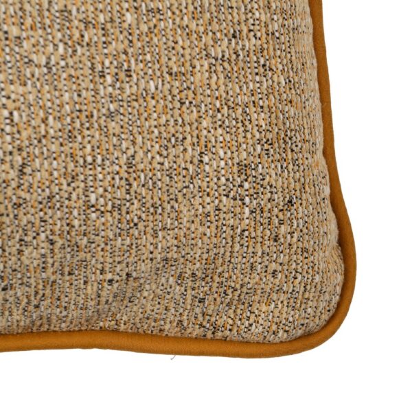 COJÍN OCRE POLIESTER DECORACIÓN 55 X 55 CM - Imagen 3