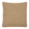 COJÍN OCRE POLIESTER DECORACIÓN 55 X 55 CM
