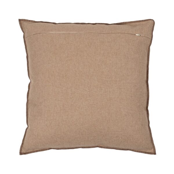 COJÍN BEIGE POLIESTER-ALGODÓN DECORACIÓN 45 X 45 CM - Imagen 3