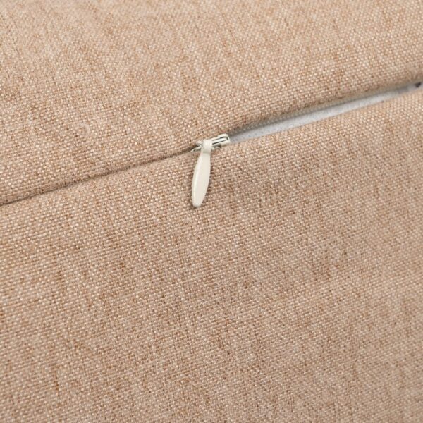 COJÍN BEIGE POLIESTER-ALGODÓN DECORACIÓN 45 X 45 CM - Imagen 6