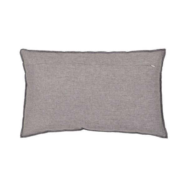 COJÍN GRIS POLIESTER-ALGODÓN DECORACIÓN 50 X 30 CM - Imagen 3