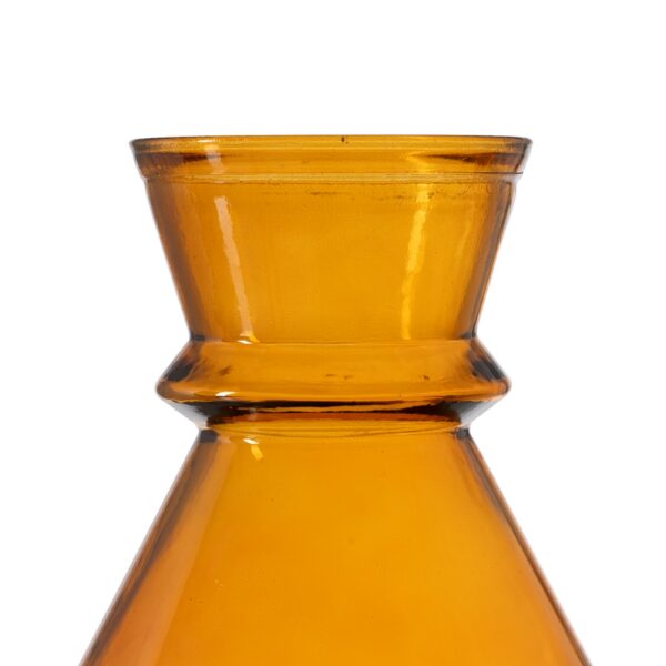 JARRÓN NARANJA VIDRIO RECICLADO WE CARE 16 X 16 X 25 CM - Imagen 5