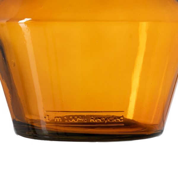 JARRÓN NARANJA VIDRIO RECICLADO WE CARE 16 X 16 X 25 CM - Imagen 7