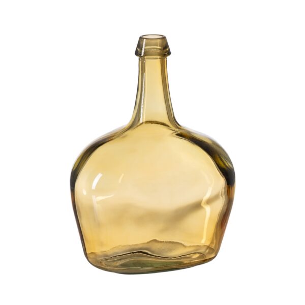 GARRAFA AMARILLO VIDRIO RECICLADO 27 X 27 X 38 CM