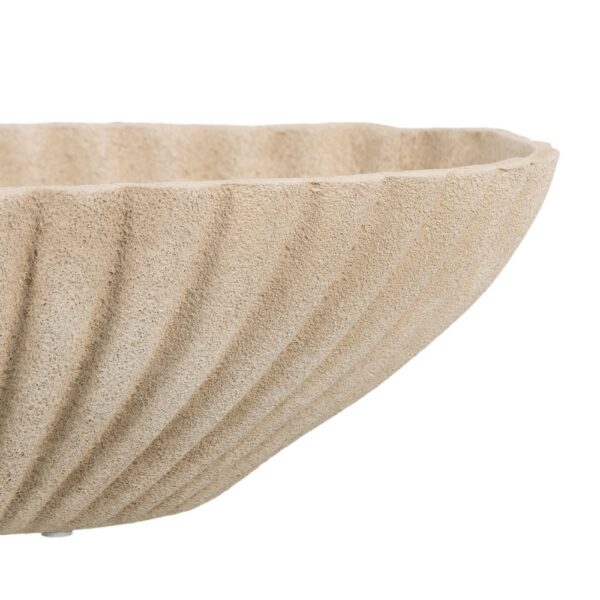 CENTRO MESA BEIGE CERÁMICA DECORACIÓN 40 X 25 X 14 CM - Imagen 6