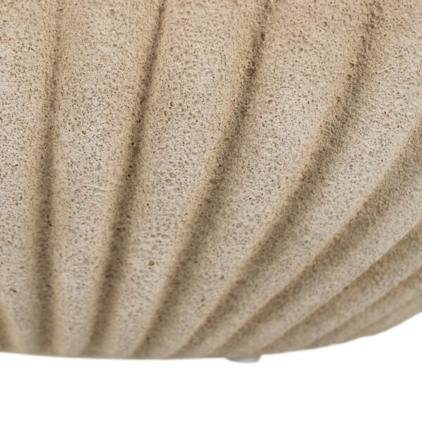 CENTRO MESA BEIGE CERÁMICA DECORACIÓN 40 X 25 X 14 CM - Imagen 7