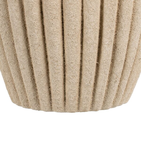 MACETERO BEIGE CERÁMICA DECORACIÓN 20 X 20 X 17 CM - Imagen 8