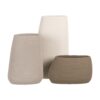 JARRÓN GRIS CERÁMICA DECORACIÓN 16 X 30 CM - Imagen 3